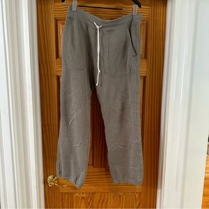 JCrew Cotton Fleece Sweatpants Gray Size Medium